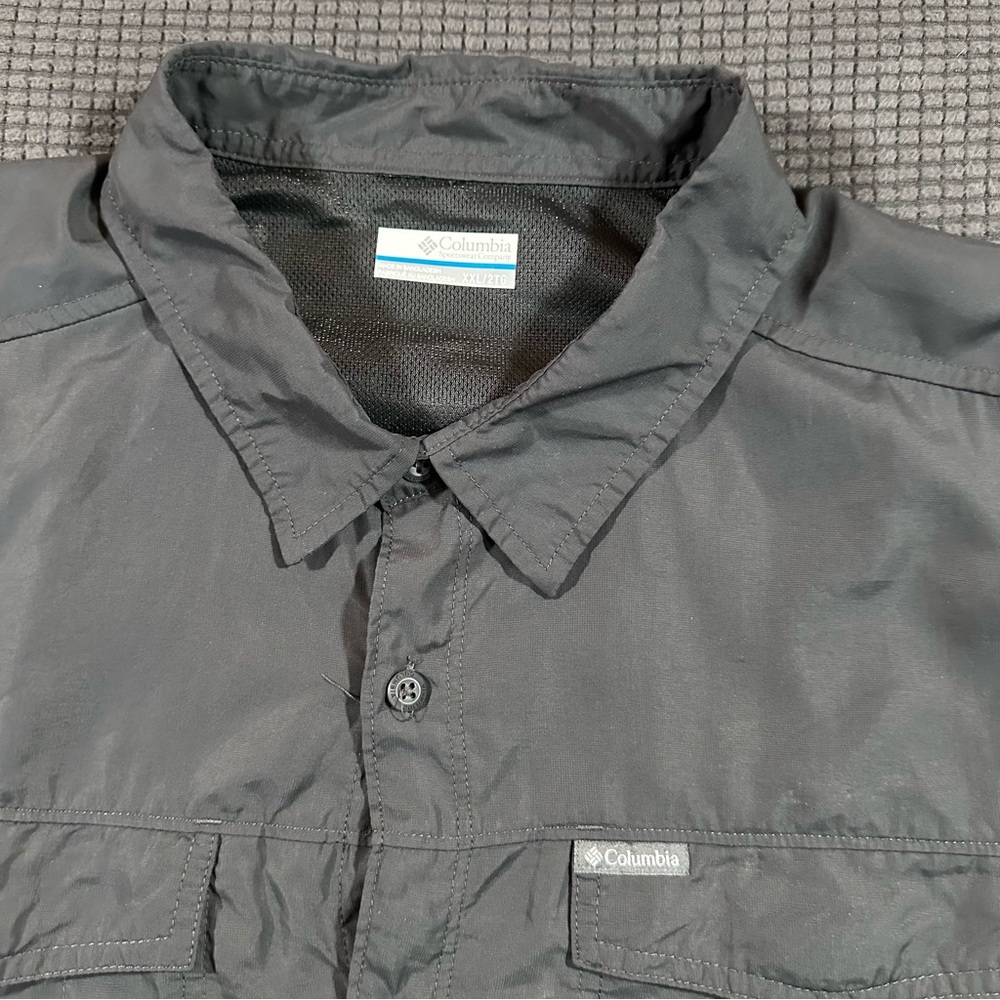 Columbia Sportswear Fishing Shirt Mens XXL Gray Nylon Vented Long Sleeve Outdoor - Picture 2 of 5